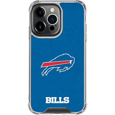 NFL Buffalo Bills Distressed iPhone 16 Pro Clear Case